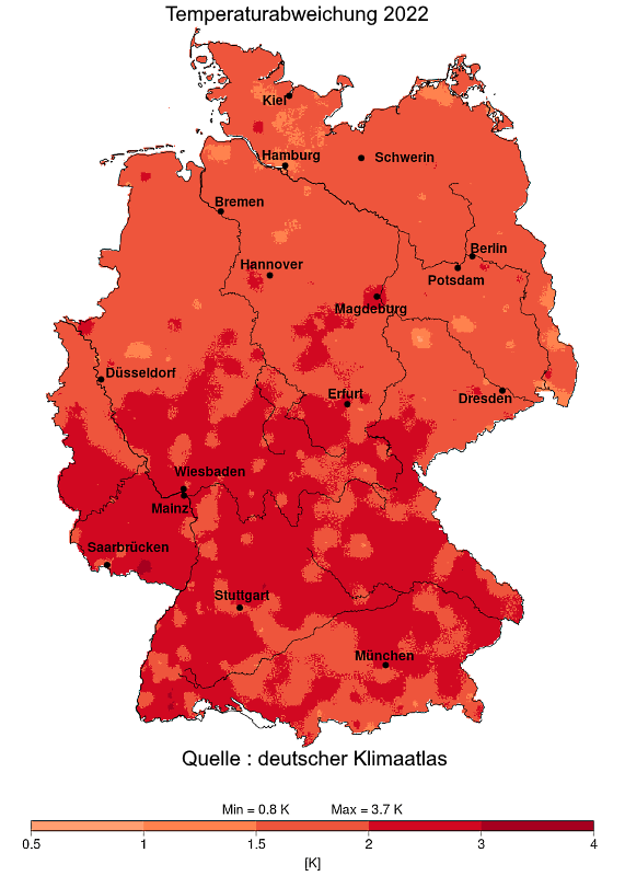 Klimarueckblick 2022 Deutschland 