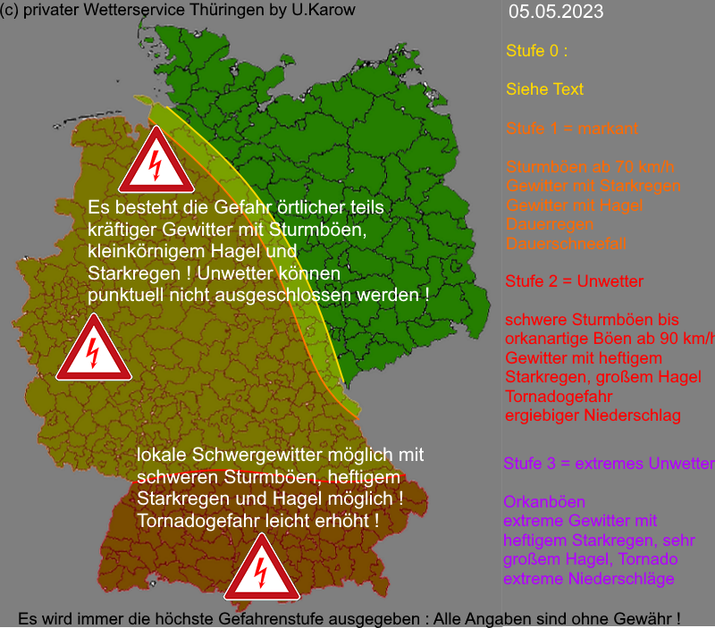 Warnlagebericht Warnkarte Deutschland