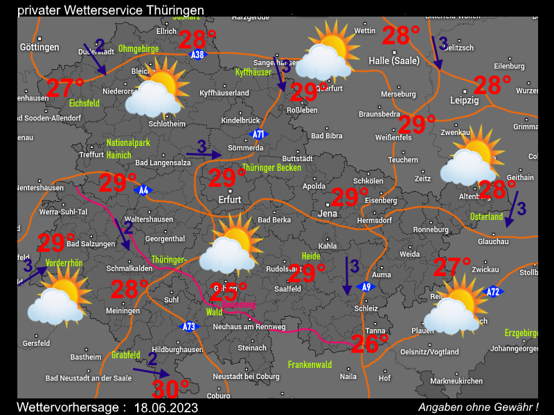 Wettervorhersage Thüringen Wochenendwetter