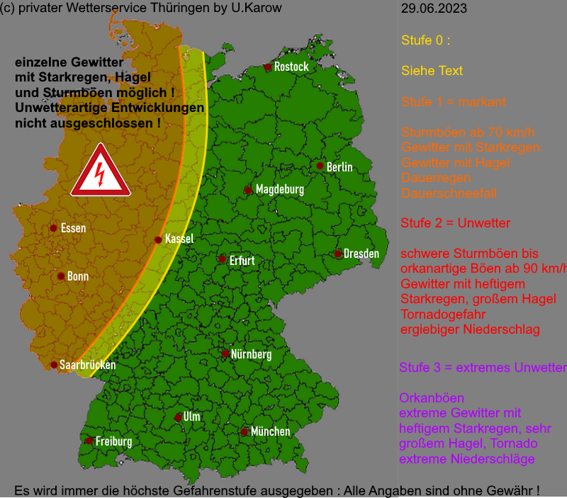 Warnlagebericht Deutschland Warnkarte