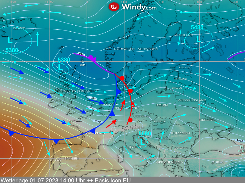 Wochenendwetter Thüringen Wetterlage