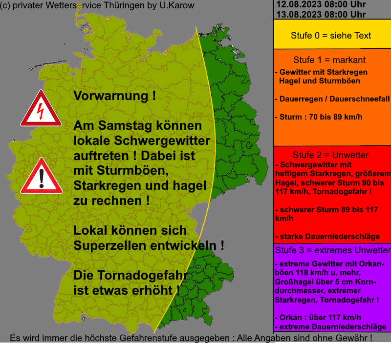Warnlagebericht Deutschland Vorwarnung