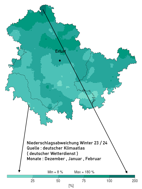Winter 23-24 Niederschlagsbilanz Thüringen 