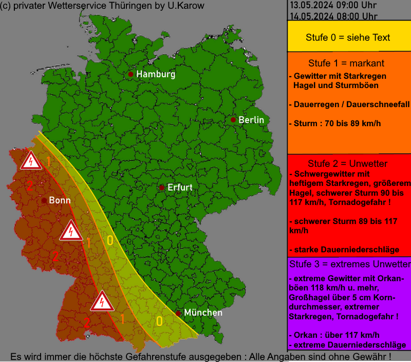 Warnlagebericht Deutschland Warnkarte