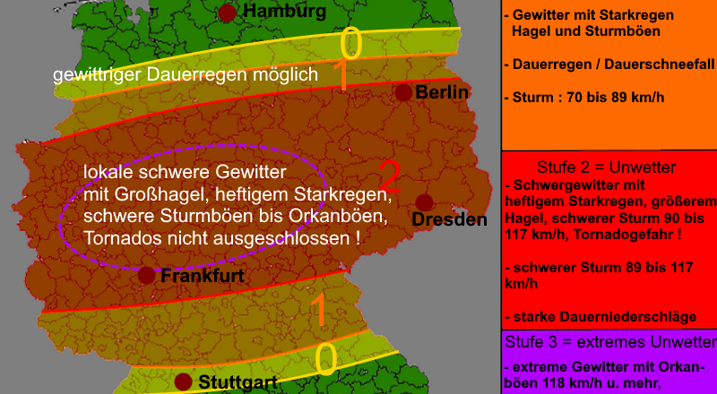 Warnlagebericht Deutschland Warnkarte