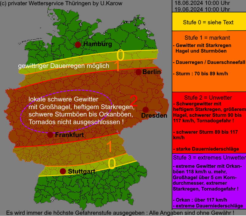 Warnlagebericht Deutschland Warnkarte