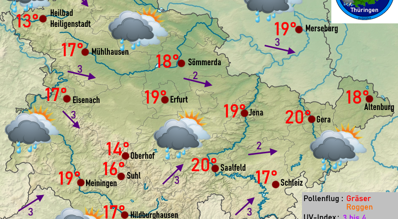 Wettervorhersage Thüringen