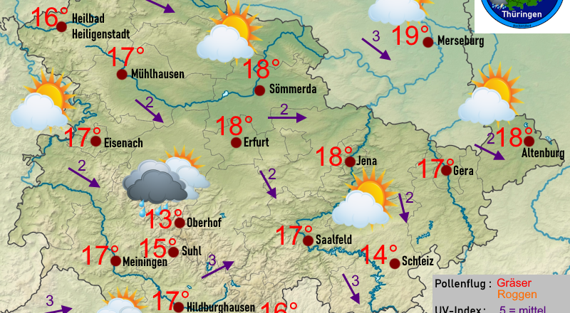 Wettervorhersage Thüringen