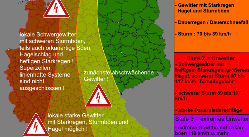 Warnlagebericht Deutschland Warnkarte