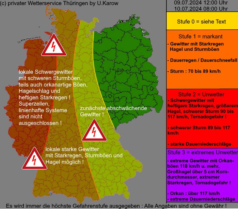 Warnlagebericht Deutschland Warnkarte 