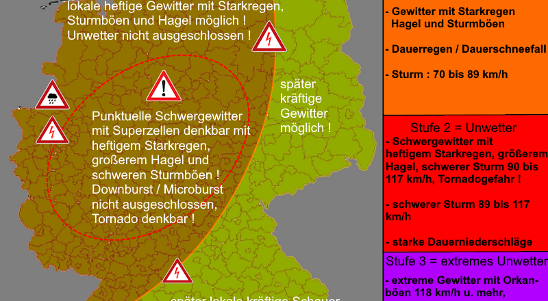 Warnlagebericht Deutschland Warnkarte