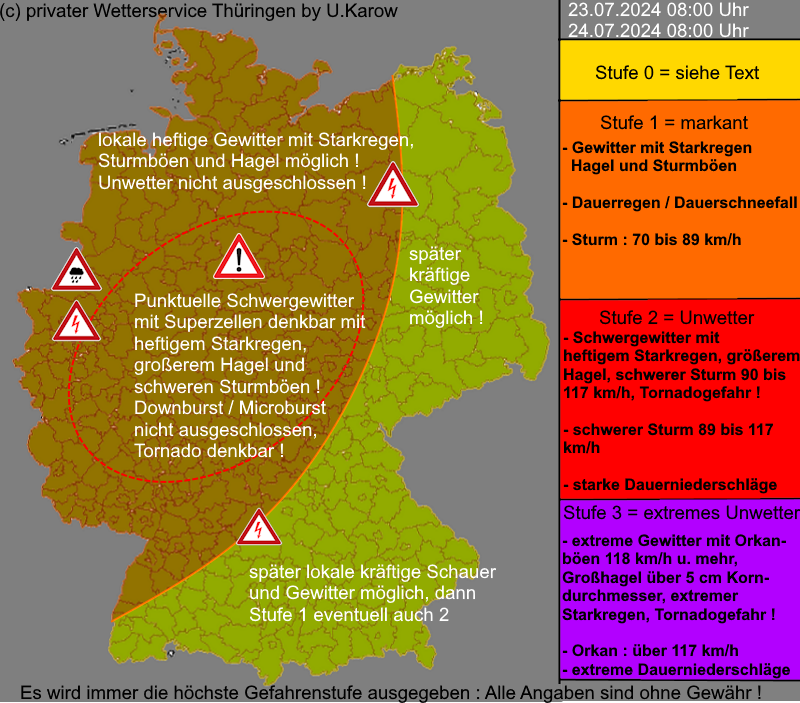 Warnlagebericht Deutschland Warnkarte