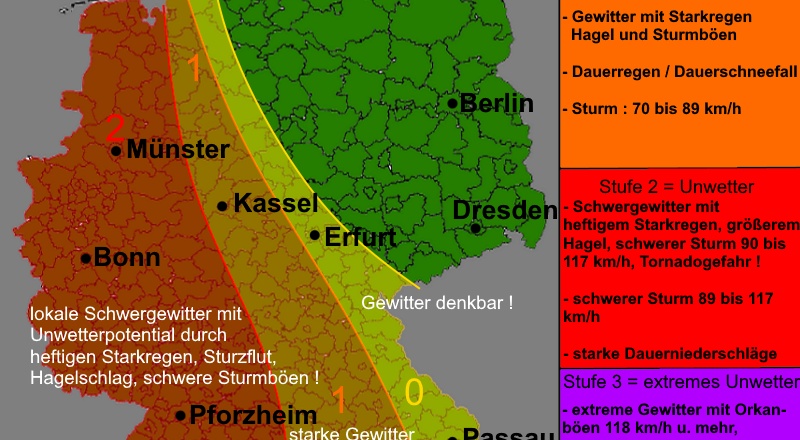 Warnlagebericht Deutschland Warnkarte