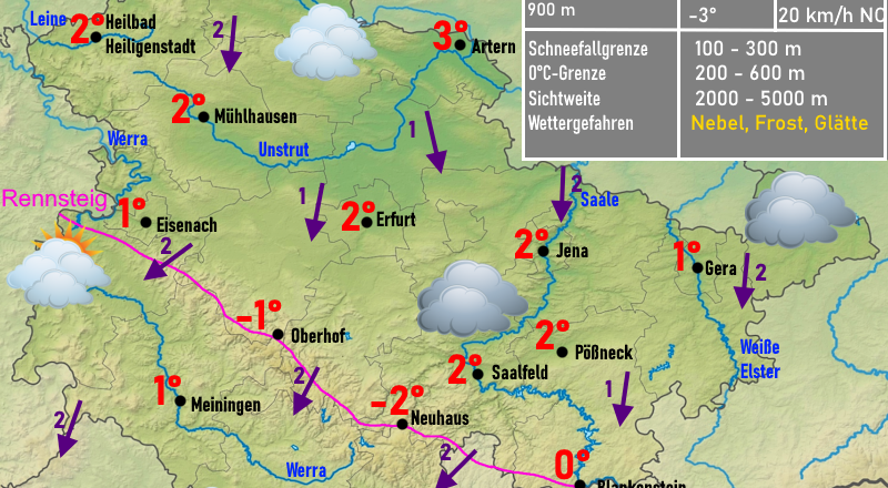 Wettervorhersage Thueringen 11.12.2024