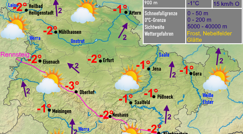 Wettervorhersage Thüringen