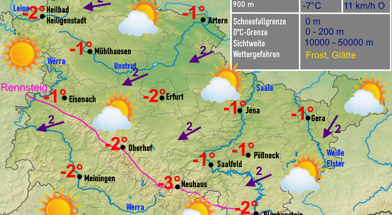 Wettervorhersage Thüringen