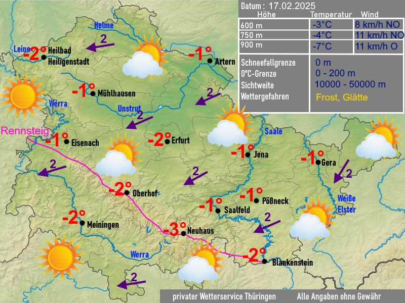 Wettervorhersage Thüringen 