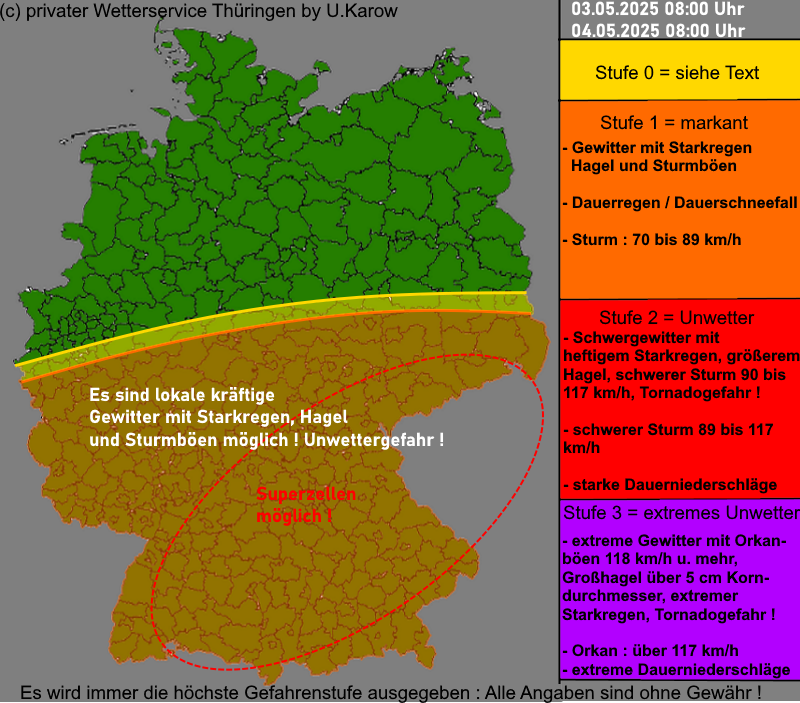 Warnlagebericht Warnkarte Deutschland 