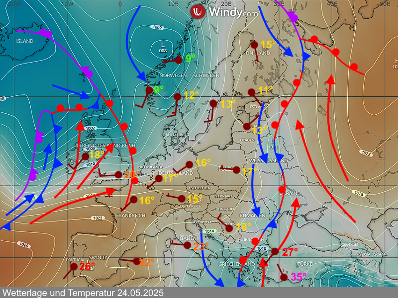 Wettervorhersage Wetterlage 