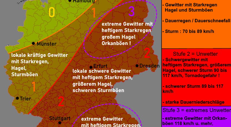 Warnlagebericht Deutschland Warnkarte