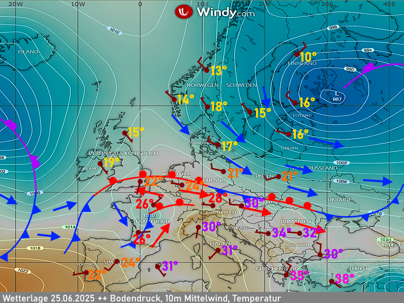 Wettervorhersage Thüringen Wetterlage 