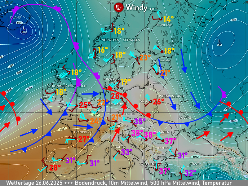 Warnlagebericht Deutschland Wetterlage