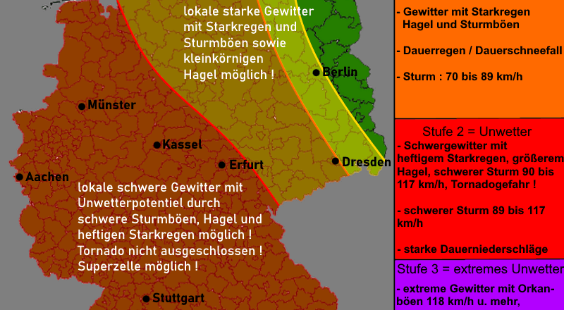 Warnlagebericht Deutschland Warnkarte
