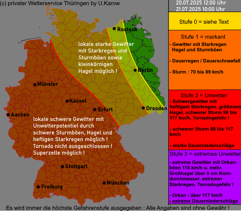 Warnlagebericht Deutschland Warnkarte