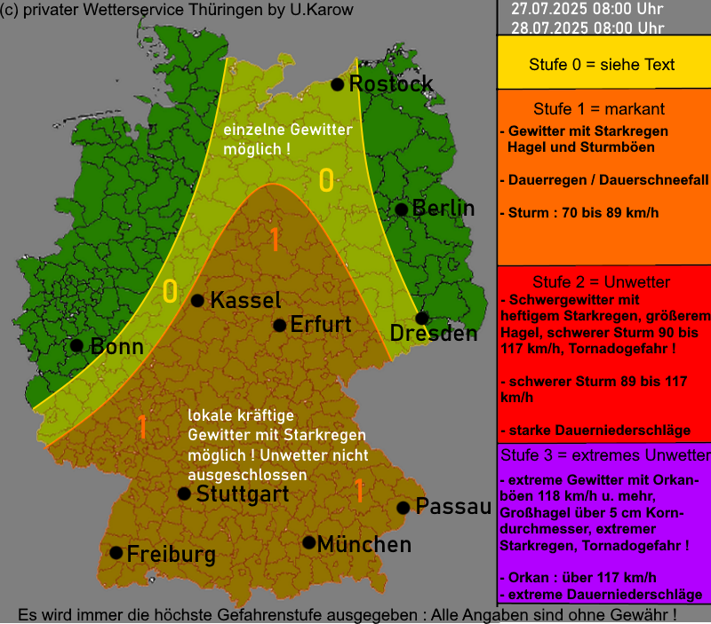 Warnlagebericht Deutschland Warnkarte