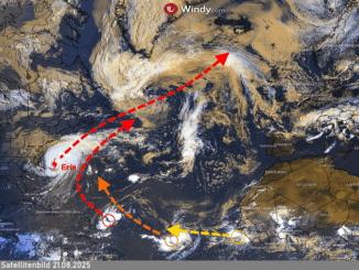 Satellitenbild Atlantik
