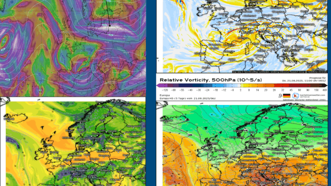 viererpannel Wetterwissen Modellkarten Viererpanell Atlantikausschnitt