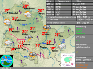 Wettervorhersage Thüringen Wetterkarte