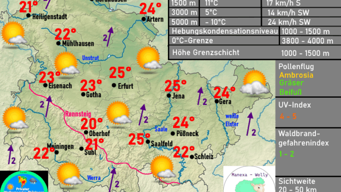 Wettervorhersage Thüringen