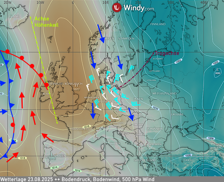 Warnlagebericht Deutschland Wetterlage Synoptik