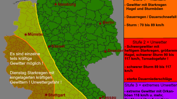 Wetterwarnung Deutschland Warnkarte