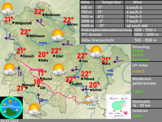 Wettervorhersage Thüringen Wetterkarte