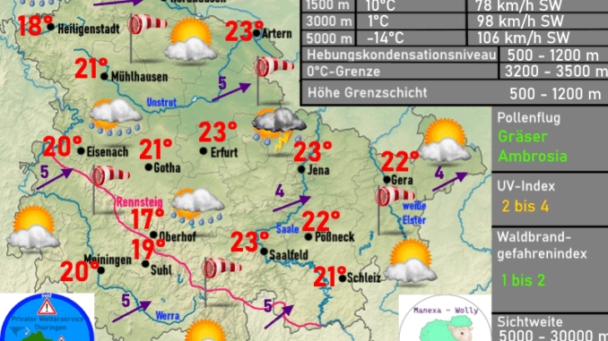 Wettervorhersage Thüringen