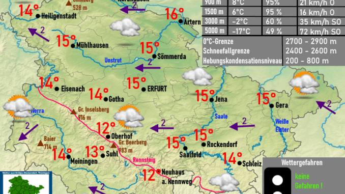 Wettervorhersage Thüringen