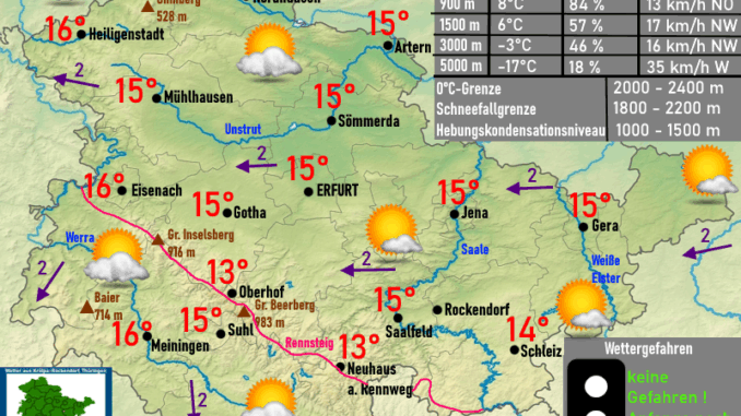 Wettervorhersage Thüringen