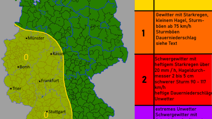 Warnlagebericht Deutschland Vorwarnung