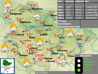 Wettervorhersage Thüringen