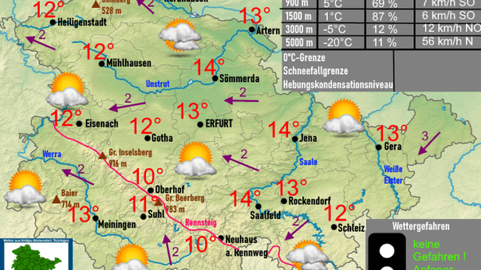 Wettervorhersage Thüringen