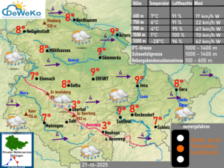 Die Wettervorhersage Thüringen