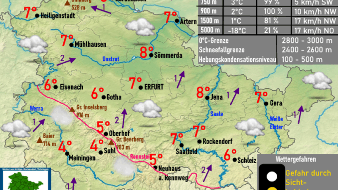 Wettervorhersage Thüringen