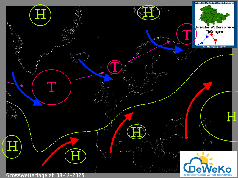 Grosswetterlage 08-12-2025