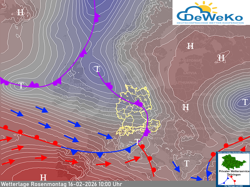 Wetterlage Rosenmontag 16-02-2026