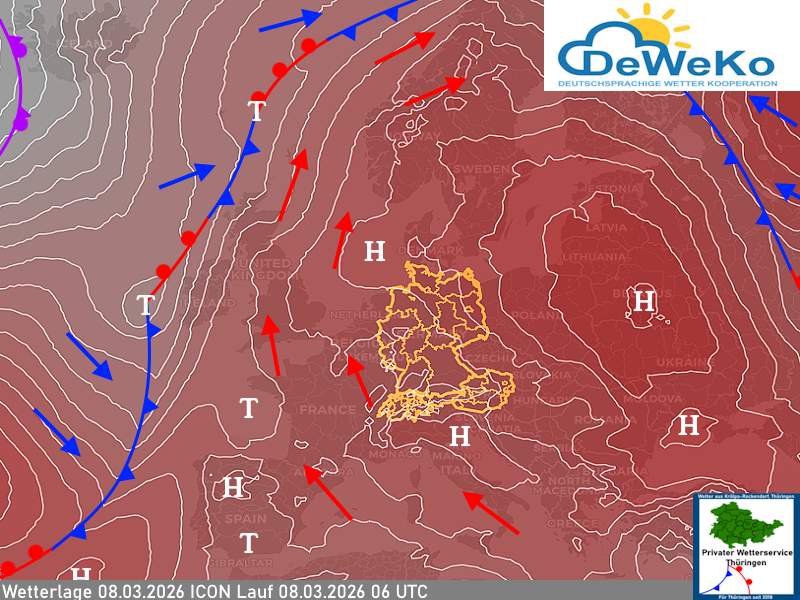 Wetterlage 08-03-2026 
