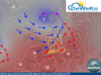 Wetterlage Ostersonntag 2026 Modell ICON